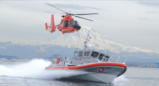 USCG RB-M on the water
