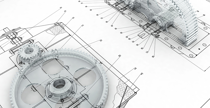 Mechanical design with gears 875x450